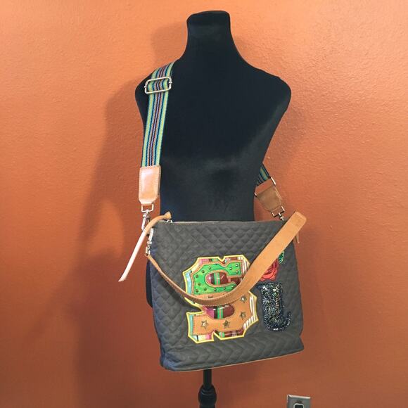 Consuela Si No Hobo Crossbody Tote Rare Discontinued Shoulder Bag Quilted - Picture 9 of 15